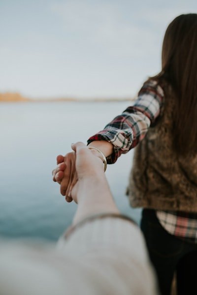 Holding hands warmly